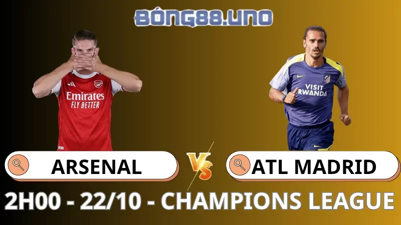 Soi Kèo Arsenal Vs Atl. Madrid - Champions League - 22/10/2025