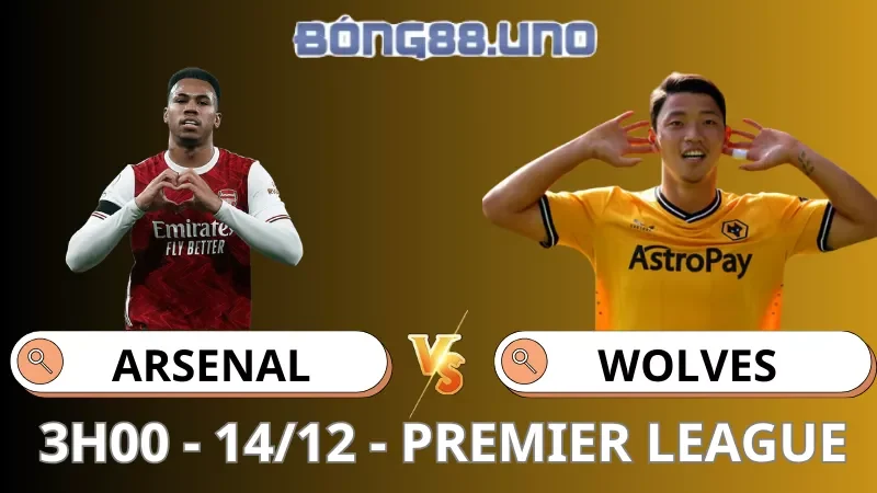 Soi Kèo Arsenal Vs Wolves - Premier League - 14/12/2025