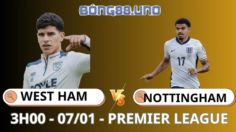 Soi Kèo West Ham Vs Nottingham